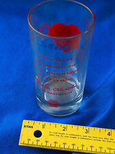US Senator Indiana Vance Hartke Campaign Promo Barware Glass Tumbler Flint Glass picture