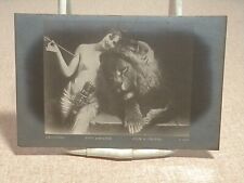 Vintage Postcard Angelo Comte Von Courten La dessee Diane et un Lion The Goddess picture
