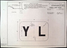 NYNHHRR Engineering Plan - Standard Yard Limit Sign S-1211 picture
