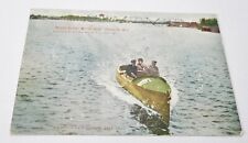 Early 20th Century NORTH BUTTE Motor Boat HO Domam Co Oshkosh WI Postcard picture