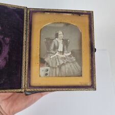 Antique Cased Daguerreotype? Photograph Portrait Of A Lady By Hughes Glasgow picture