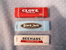 Vintage NIP Chewing Gum ~ Black Jack, Clove, Beemans ~ All Unopened picture