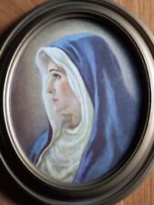 Vintage Warner Sallman Framed Mother Of Christ Boston Ma # 292 picture