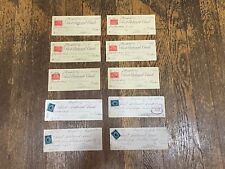 Vintage Lot of 10 1880's 1890's First National Bank of Plainfield Used Checks picture