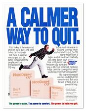 NicoDerm CQ Stop-Smoking Aid Calmer Way to Quit Vintage 1998 Print Magazine Ad picture
