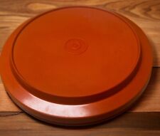 SEAL-N-SERVE Tupperware Small Bowl #1206-13 & Lid/Plate #1207-14 Vintage Orange picture