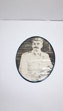 Vintage Soviet Stalin Portrait Paper USSR Oval Historical Original Rarity Rare picture