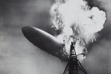 The Hindenburg Airship at the Mooring Mast - Fireball- 4 x 6 Photo Print picture