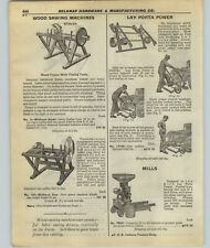 1927 PAPER AD Stover Wood Saw Sawing Machine Appleton Lay Porta Car Jack Power picture