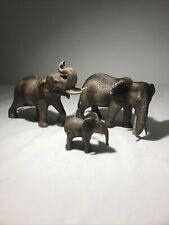 Lot of 3 Schleich African Elephant Family Safari Figures - Mother Father Child picture