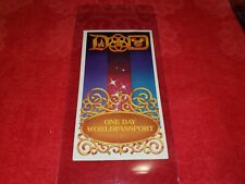VINTAGE DISNEY WORLD ONE DAY WORLD PASSPORT  DATED JULY 26TH 1992 picture