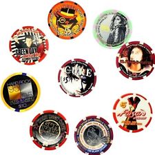 Hard Rock Cafe VEGAS Casino Chips Presley The Cure Green Day LOT picture