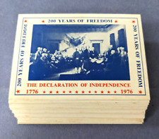 1976 SSPS Capital Cards - 200 Years of Freedom - Complete Set of 45 picture