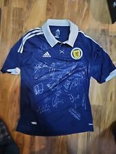 Scottish National team football players signatures on t shirt picture