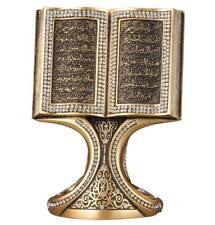 Islamic Table Decor | Quran Open Book Al-Fatiha & Surah Al-Baqarah | Gold 180-3S picture