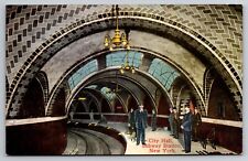 Interior City Hall Subway Station New York City New York NY c1910 Postcard picture