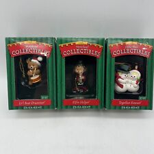 VTG Gibson Morehead Collectible Ornaments Christmas Lot Of 3 picture