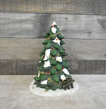 Mervyns Lighted Christmas Tree Christmas Village Accessory READ picture