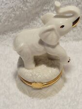 Lenox Treasures The Good Luck Elephant Hinged Trinket Box 1st Issue picture