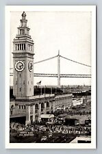 San Francisco CA-California, Ferry Building, Antique, Vintage Souvenir Postcard picture