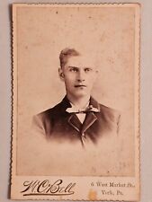 Antique Cabinet Card- Man W.C. Bell York, PA picture