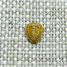 Vintage Plymouth Salesmen's League, Collectible Gold Tone Screwback Lapel Pin picture