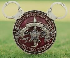 🔥U.S. Secret Service WDW Orlando Field Office Maroon Disney Ears Challenge Coin picture