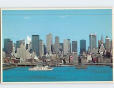 Postcard Hudson River Piers and Midtown Manhattan Skyline New York City NY USA picture