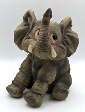 Andrea by Sadek Lucky Trunk Up Big Eyed Ceramic Baby Elephant Figurine picture