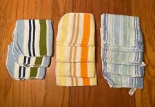 Lot of 11 Vintage 80’s Washcloths Cannon Cotton Striped VG+ picture