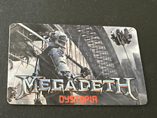 RARE LOT OF TWO (2) MEGADETH DYSTOPIA GUITAR PICK CARD VIC RATTLEHEAD W/SHIP 🧟‍ picture