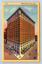 Dallas TX-Texas, Baker Hotel, Advertisment, Antique, Vintage Postcard picture