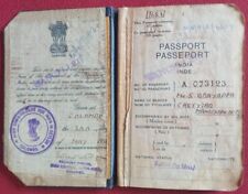 1950 Issued in Colombo obsolete India passport well travel passport, inner pages picture