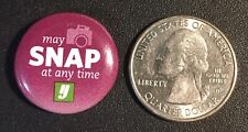 Vintage May SNAP at any Time Y pin Button picture