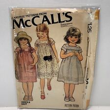 McCalls 6508 Girls Pullover Easy Dress Sewing Pattern Sz 3 *Uncut* picture