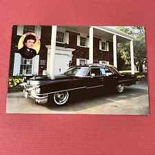 Vintage Chrome Card 4x6  Johnny Cash Cadillac The one piece at a time B12 picture
