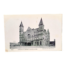 1905 Vintage Postcard LOUISVILLE KY Union Depot Train Station Kentucky picture