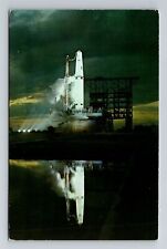 Cape Canaveral FL-Florida, Air Force Thor on Launch Pad, Vintage Postcard picture