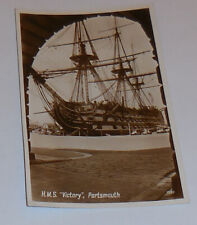 1 H. M. S. Victory Portsmouth Postcard VTG ship ship,boat,sailboat picture