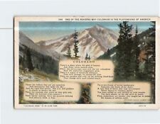 Postcard One Of The Reasons Why Colorado Is The Playground Of America CO USA picture