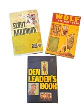 Vtg BSA Cub Scout Boy Scouts America 3 Den Leader And Scout Handbooks Workbooks picture