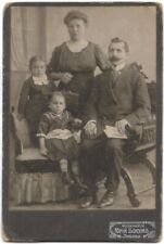 People Children Types Vintage Two photos Cabinet CDV Libava Courland Russia 1900 picture