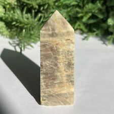 Sunstone Moonstone Generator Tower 4 Sided Crystal Small Chip 76g - 7.6cm picture