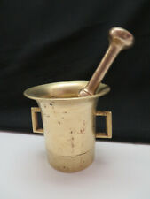Vintage Solid Brass Apothecary Mortar and Pestle picture