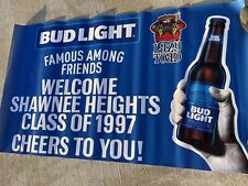 Retro Shawnee Heights Class of 1997 Bud Light Lazy Toad Banner picture