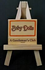 Baby Dolls Gentleman's Club Dallas Texas Vintage Unstruck Matchbook picture