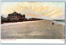 Virginia Beach Virginia Postcard Scenic View Sun Buildings 1905 Vintage Unposted picture