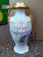 Antique hand painted vase, White's Art Co. Chicago, signed, c. 1914-1923 picture