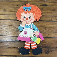 VTG 1970s RAGGEDY ANN Wall Hanging picture