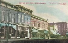 MI, Plainwell, Michigan, Main Street, East Side, Stores, 1908 PM, Zim Pub picture